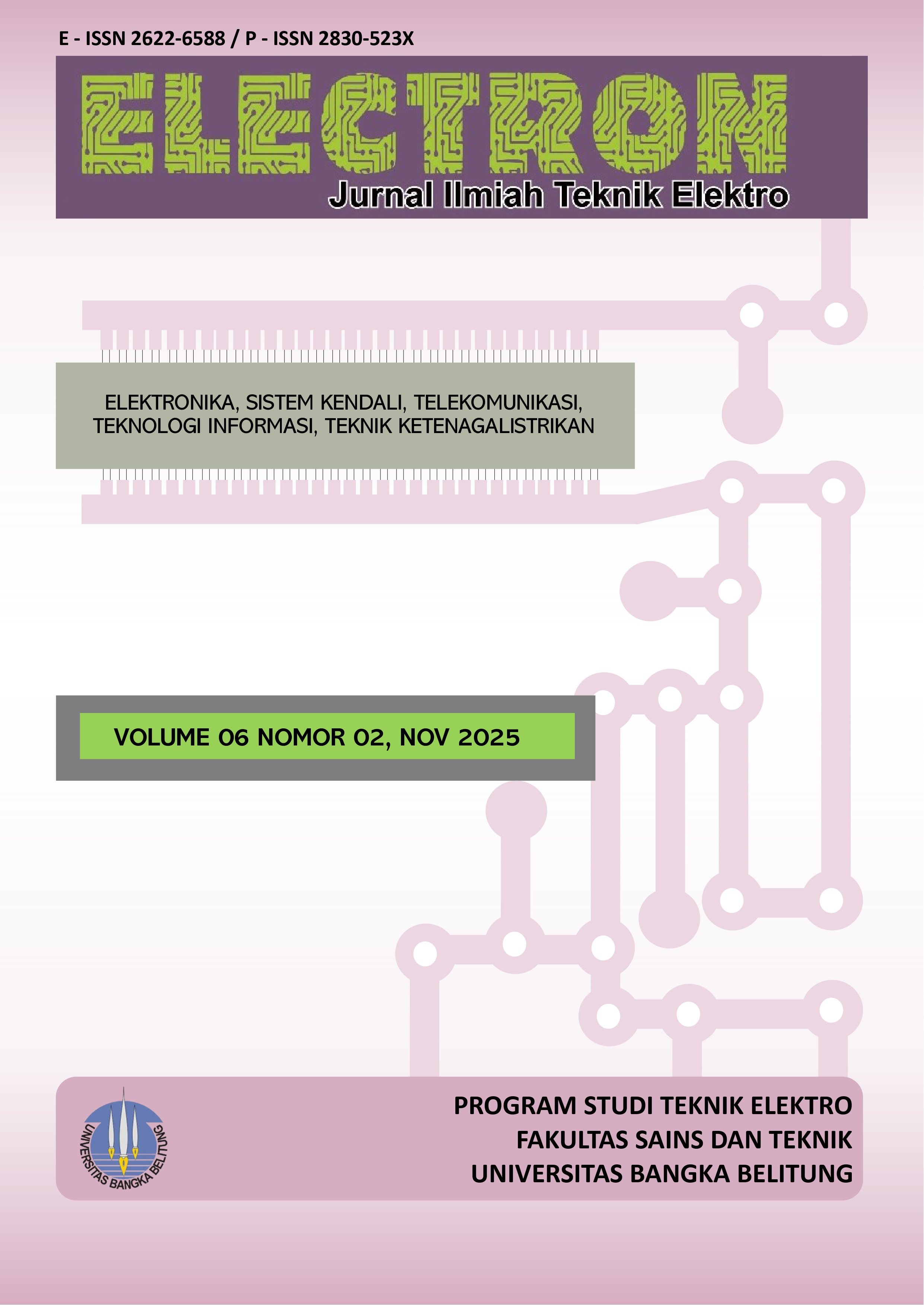 					View Vol. 6 No. 2: Jurnal Electron, November 2025
				